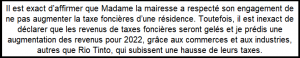 Taxes municipales: Conclusion