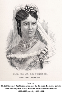 Chicoutimi, l'Albani, prima dona